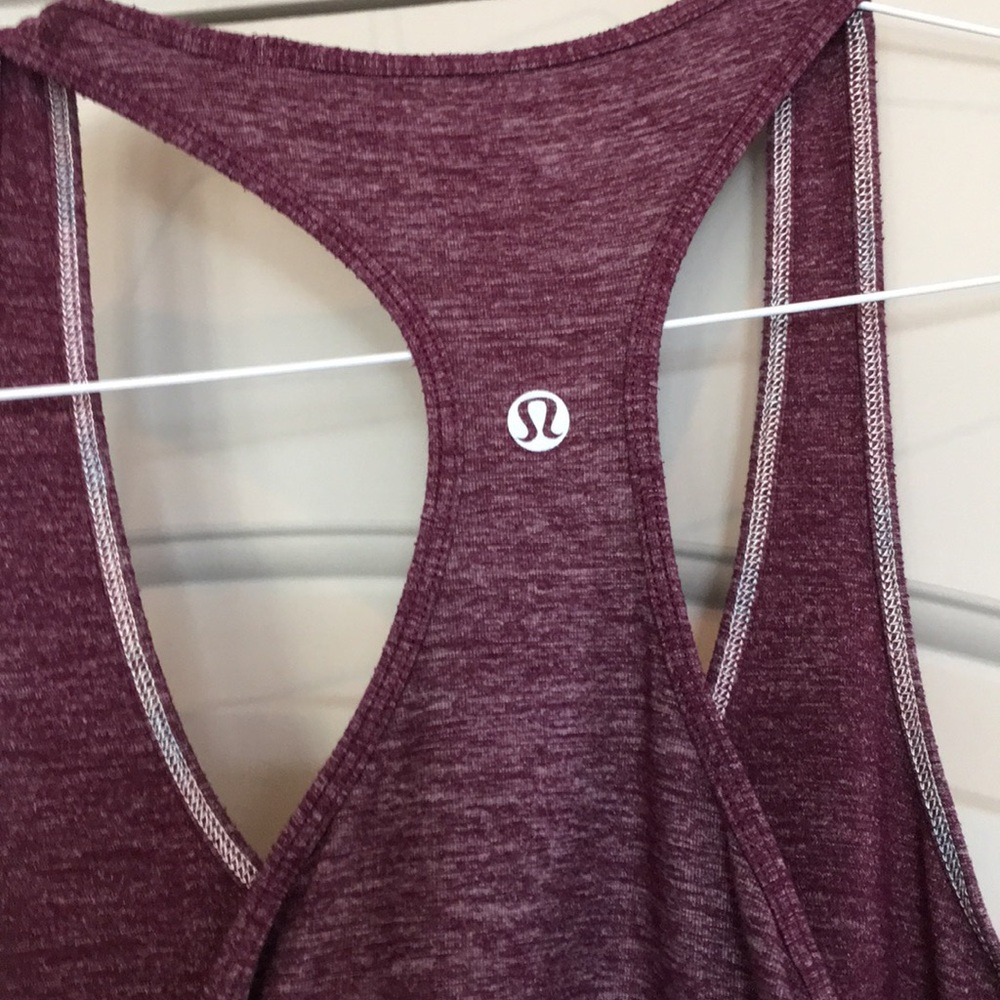 Lululemon Maroon Racerback - Picture 3 of 3